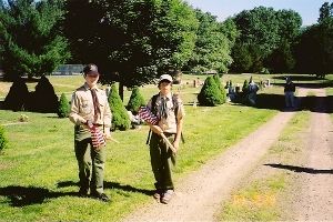 Memorial Day Gravesite Flag Placement 2004 #01
