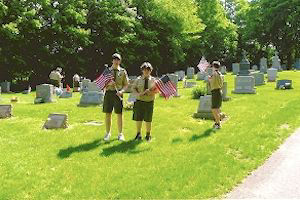 Memorial Day Gravesite Flag Placement 2006 #01