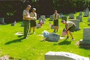 Memorial Day Gravesite Flag Placement 2006 #02